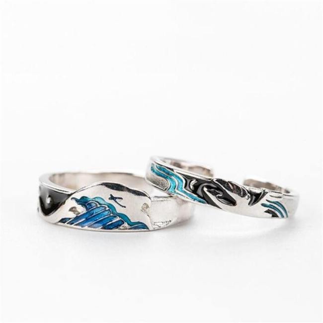 Ocean Memorial Couple Ring