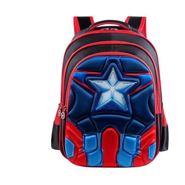 Superman Batman Spiderman Captain America Boy Girl Children Kindergarten School Bag Schoolbags