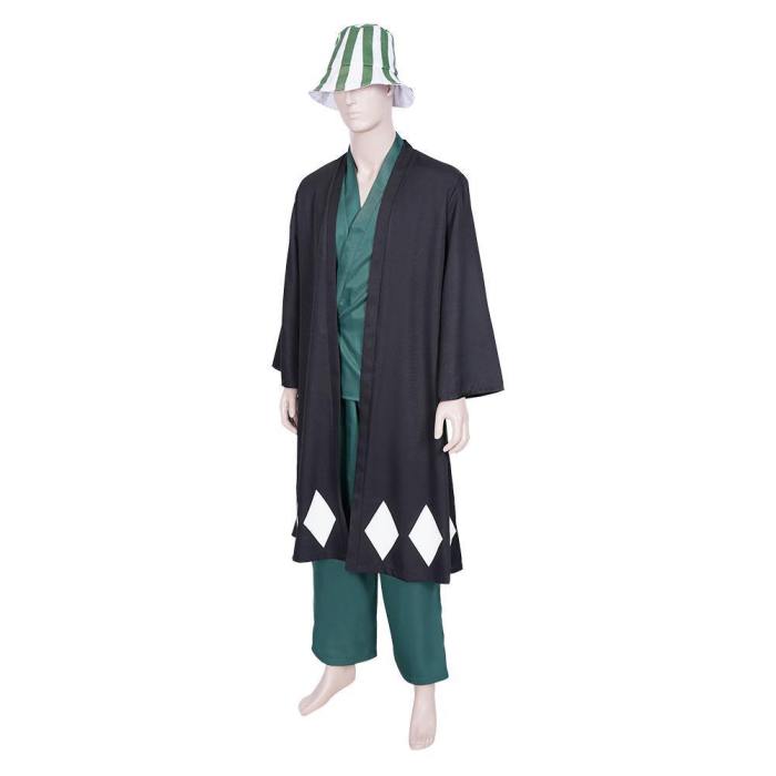 Anime Bleach Urahara Kisuke Coat Pants Hat Outfits Halloween Carnival Suit Cosplay Costume