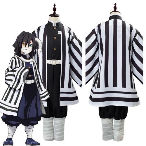 Anime Demon Slayer Kimetsu No Yaiba Iguro Obanai Uniform Outfit Cosplay Costume For Kids Children