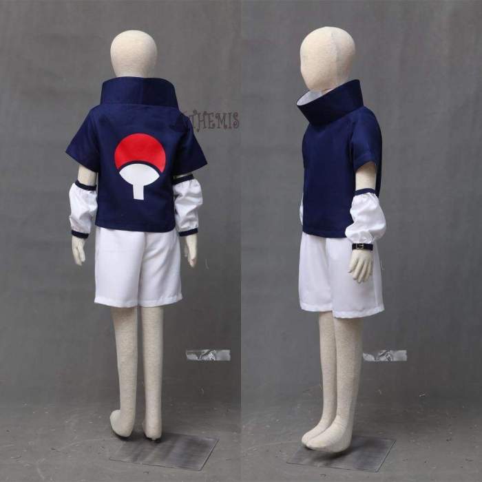 Athemis Naruto Uchiha Sasuke Cosplay Costume and blue headband custom made Any size