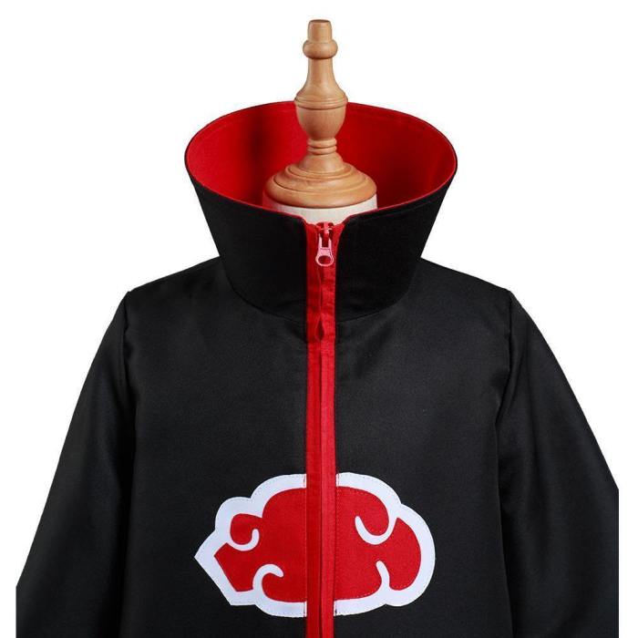 Naruto Akatsuki Kids Children Zip Up Coat Halloween Carnival Suit Cosplay Costume