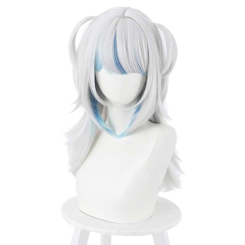 Hololive English Vtuber Gawr Gura Heat Resistant Synthetic Hair Carnival Halloween Party Props Cosplay Wig
