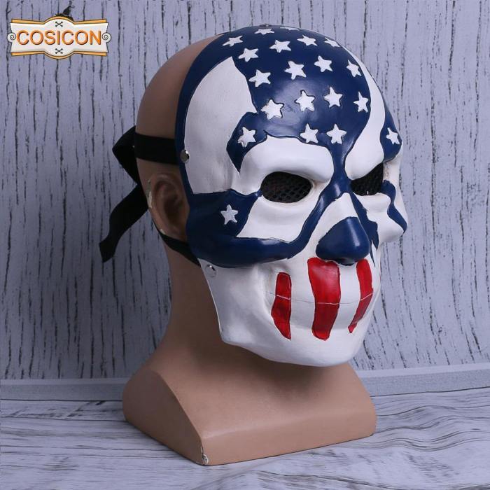 The Purge 3  Election Year American Flag Stars & Stripes Mask Halloween Cosplay Helmet