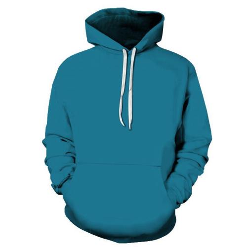Cyan Color 3D - Sweatshirt, Hoodie, Pullover
