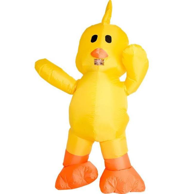 Inflatable Little Yellow Duck Costume Halloween Purim Festival Cosplay