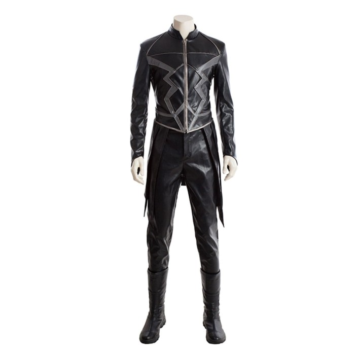 Tv Inhumans Black Bolt Blackagar Boltagon Outfit Cosplay Costume