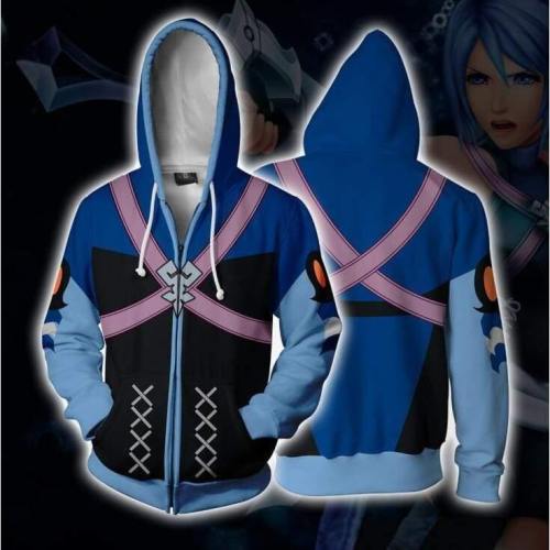 Kingdom Hearts Hoodie - Aqua Zip Up Hoodie