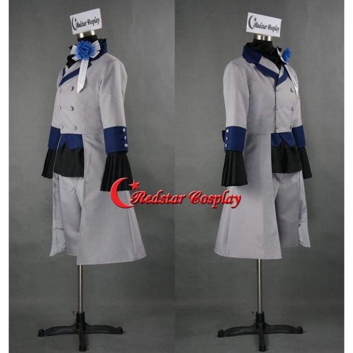 Black Butler Ciel Phantomhive Gray Cosplay Costume Custom In Any Size
