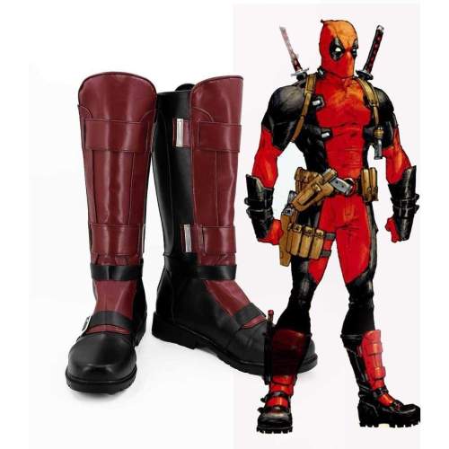 Marvel Deadpool Wade Wilson Cosplay Shoes