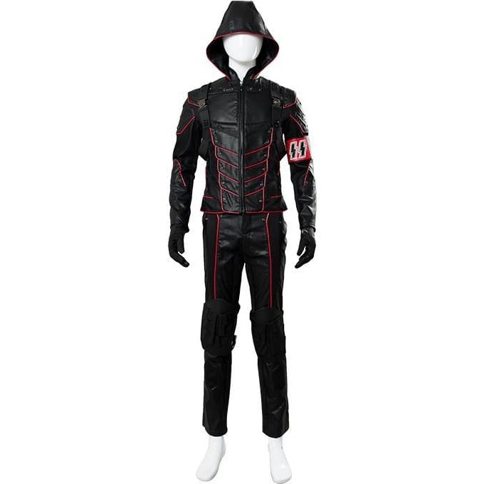 Arrow Dark Arrow Tommy Merlyn Outfit Suit Hood Cosplay Costume