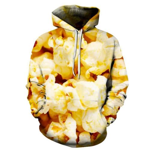 Popcorn 3D Hoodie Sweatshirt Pullover