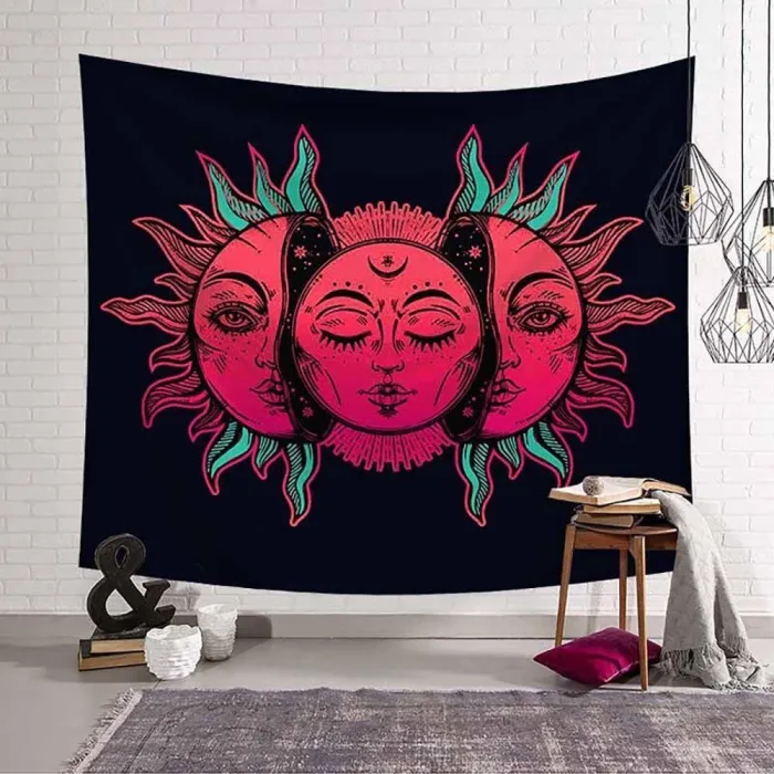 Sun Moon Mandala Tapestry Wall Hanging Decoration