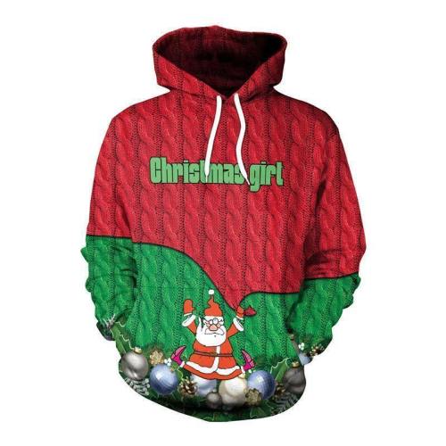 Christmas Bauble 3D Printed Hoodie Sweatshirt Pullover