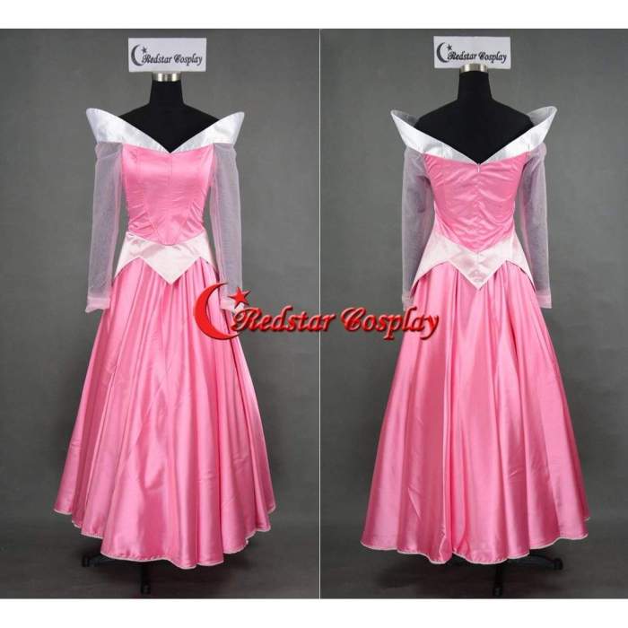 Sleeping Beauty Aurora Princess Cosplay Bell Party Girls Dress Custom In Any Size
