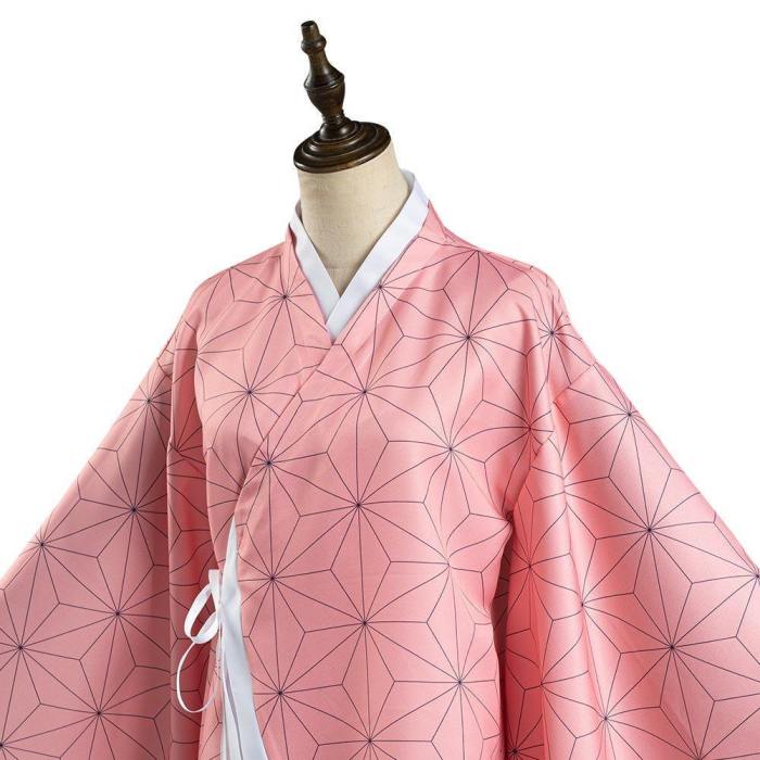 Demon Slayer: Kimetsu No Yaiba Kamado Nezuko Kimono Coat Cosplay Costume