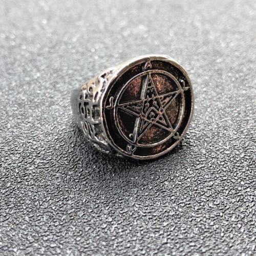 Sigil Of Baphomet Ring Church Satan Cross Satanic Jewelry Rings Cosplay