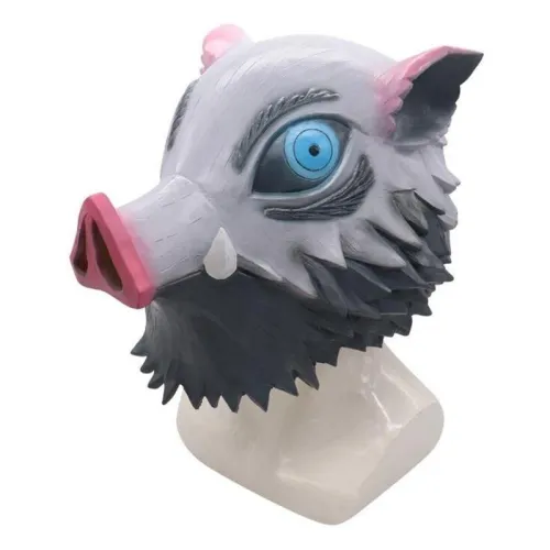 Anime Demon Slayer Kimetsu No Yaiba Hashibira Inosuke Latex Helmet