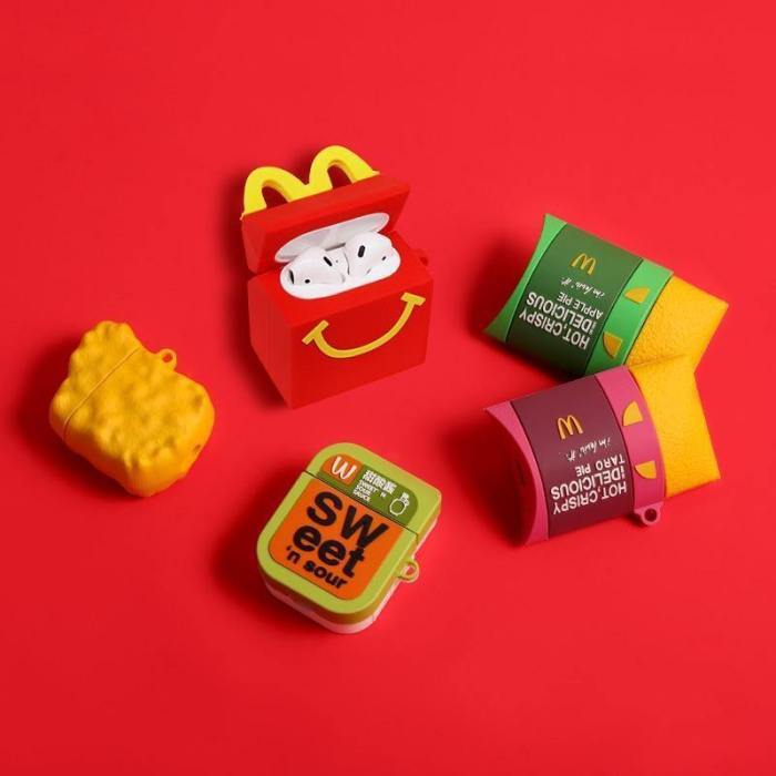 3D Mcdonald'S Chicken Mcnuggets Pie Apple Airpods Protective Case Cover