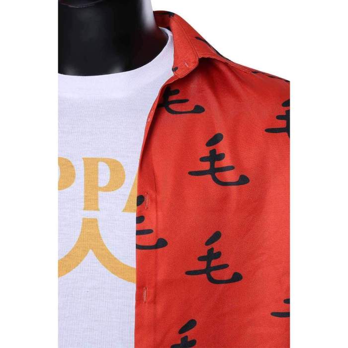 One Punch Man Saitama Oppai Casual Shirt Tee Cosplay Costume