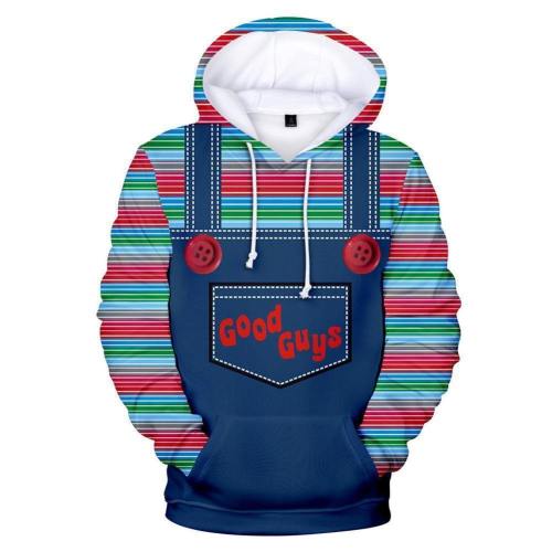 Unisex Chucky Hoodies Child'S Play Pullover 3D Print Jacket Sweatshirt