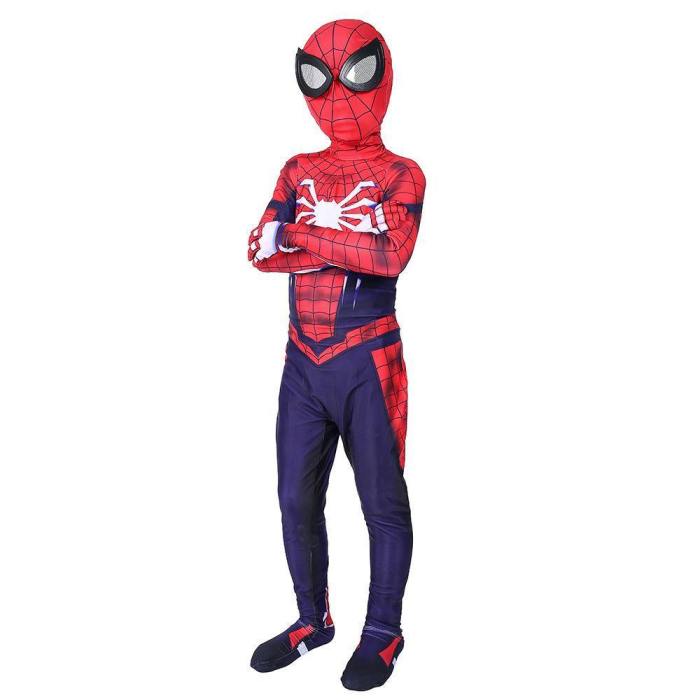 Spiderman Cosplay Costume Adult Children Jumpsuit