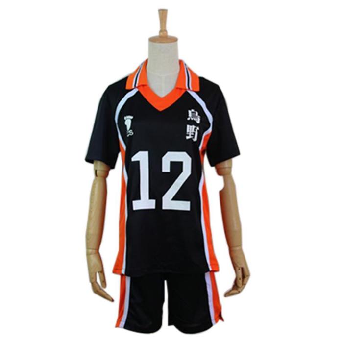 Haikyuu Cosplay Costume Karasuno High School Volleyball Club Yamaguchi Tadashi Sportswear Jerseys Uniform