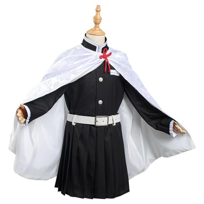 Demon Slayer: Kimetsu No Yaiba Tsuyuri Kanawo Kids Girls Skirt Cloak Outfits Halloween Carnival Suit Cosplay Costume