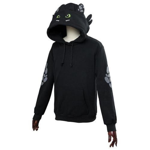 How To Train Your Dragon Toothless Cosplay Hoodie 3D Printed Thin Sports Jacket