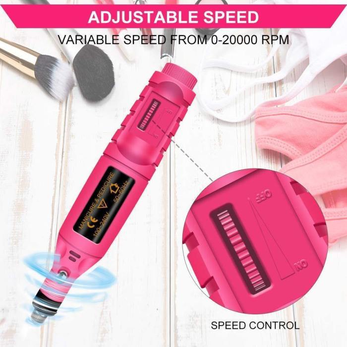 Nailspro™ Professional Nail Drill Electric Manicure & Pedicure Kit