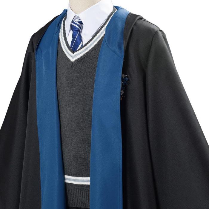 Harry Potter School Uniform Ravenclaw Robe Cloak Outfit Halloween Carnival Costumes For Men Cosplay Costume