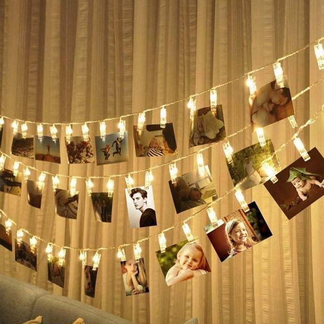 Po Clip Holder Led String Lights