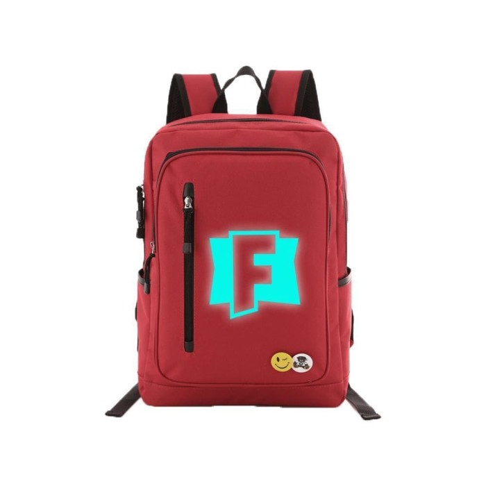 Game Fortnite 17  Teens Backpack - Blue Luminous