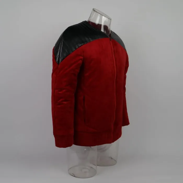 Star Trek The Next Generation Tng Captain Picard Duty Uniform Jacket Tng Red Costume Halloween Cosplay Costume
