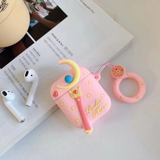 Sailor Moon Apple Airpods Protective Case Cover With Matching Key Ring