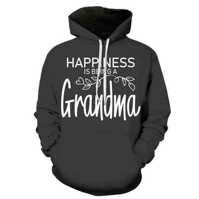 Happiness Black Grandma 3D - Sweatshirt, Hoodie, Pullover