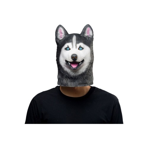 Siberian Husky Dog Mask Halloween Animal Latex Masks Adult Cosplay Props