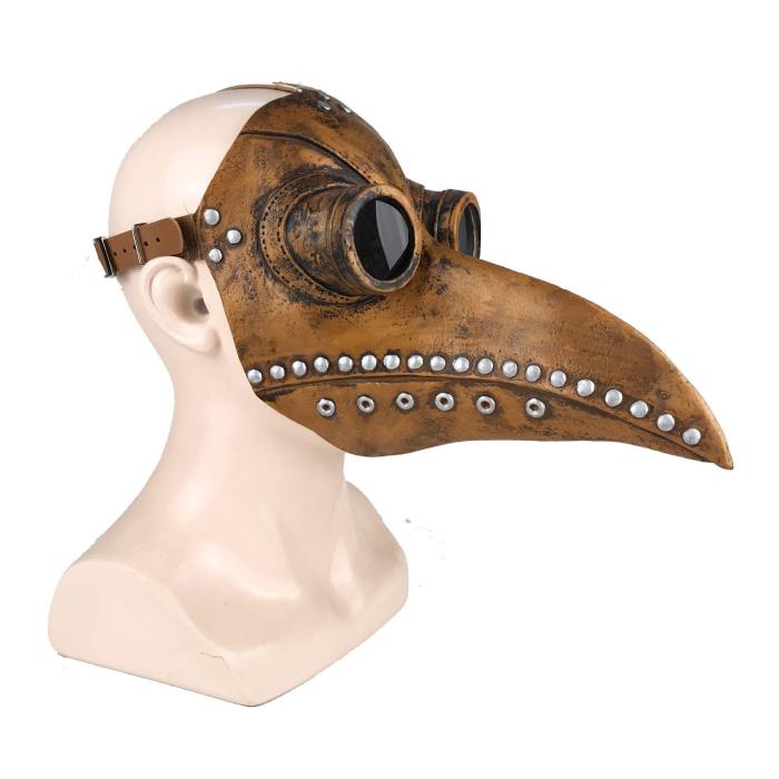 Medieval Steampunk Plague Bird Beak Doctor Mask Halloween Cosplay Props