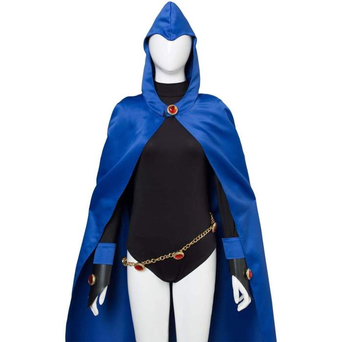 Teen Titans Raven Outfit Cape Cosplay Costume