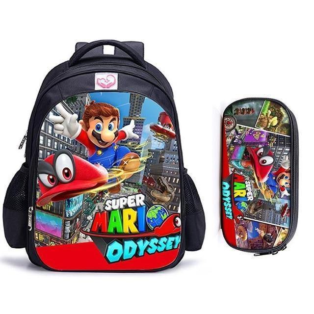 Mario Bros Sonic Children School Bags Orthopedic Backpack Kids Boys Girls Catoon Bags