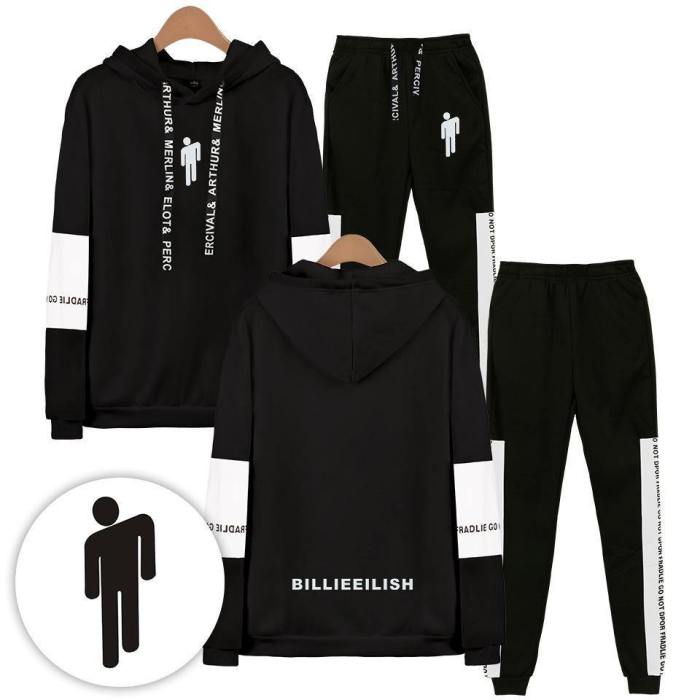 Billie Eilish Casual Sports Suit Set Hoodies & Sweatshirts And Pants Suit