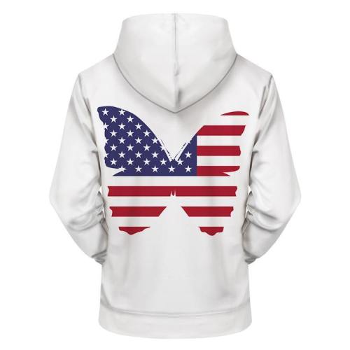 American Butterfly 3D - Sweatshirt, Hoodie, Pullover
