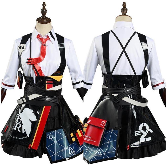 Honkai Impact 3Rd  X Eva Neon Genesis Evangelion Asuka Langley Soryu Shirt Skirt Outfits Halloween Carnival Suit Cosplay Costume