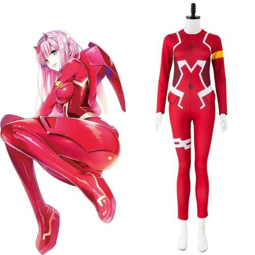 Darling In The Franxx Dfxx 02 Zero Two Pilot Jumpsuit Cosplay Costume Red