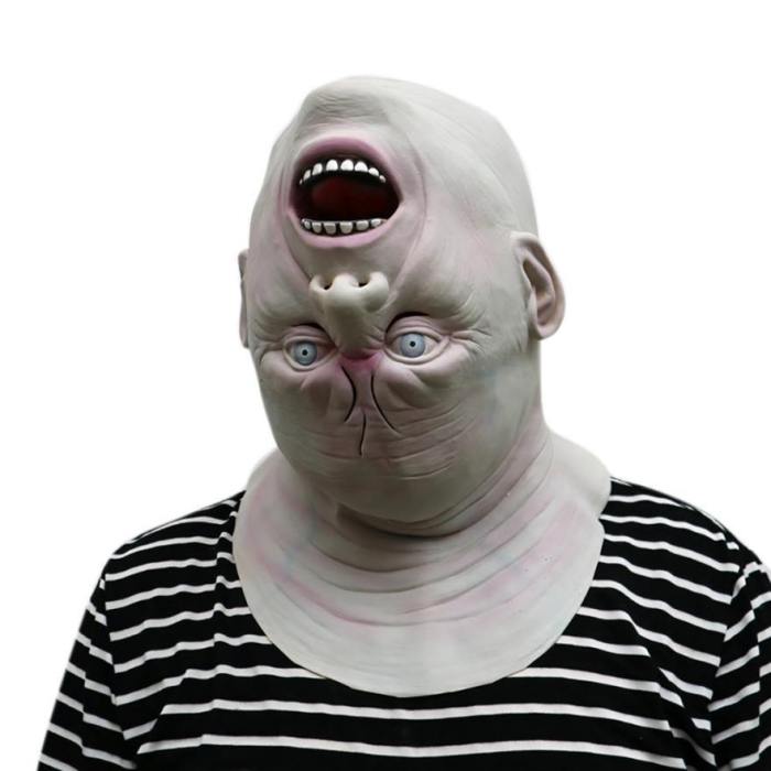 Novelty Full Head Down Halloween Party Scary Latex Head Masks Cosplay