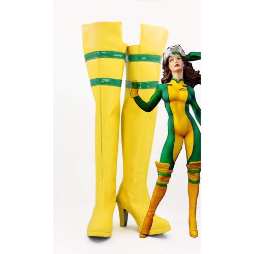X-Men Rogue Cosplay Shoes Boots Custom Made