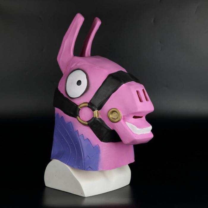 Fortnite Mask Pink Rainbow Horsehead Helmet Halloween Mask
