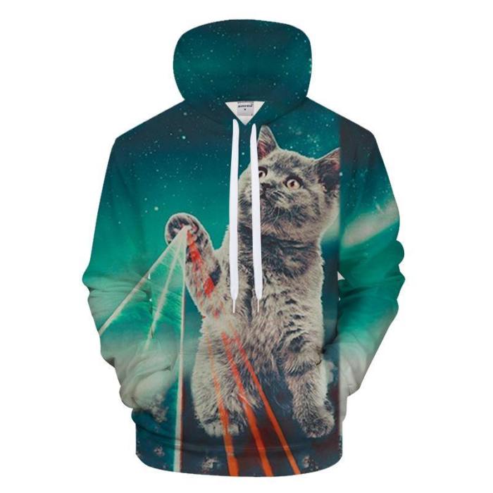 Cat Power 3D - Sweatshirt, Hoodie, Pullover
