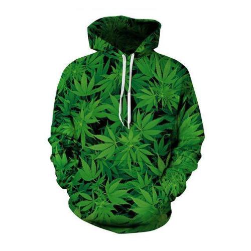 Men'S Weed Leaf Hoodies Sweatshirt