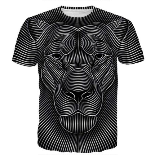 Fierce Optical Illusion Lion Shirt